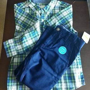 NWT Carter's 5t dress shirt and pant set